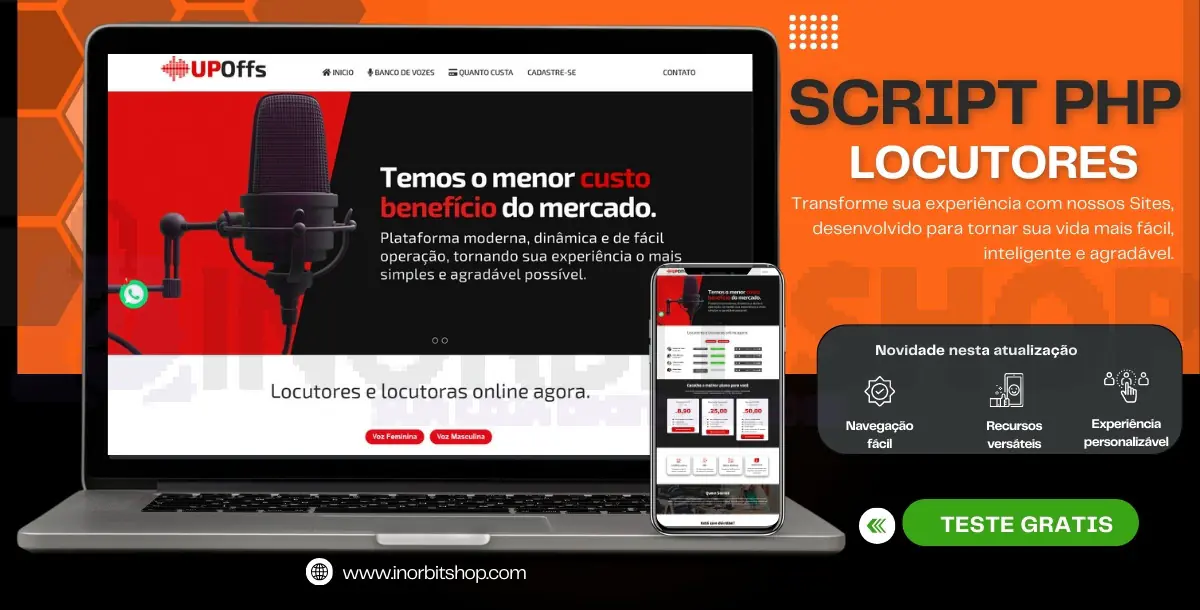 SCRIPT PHP LOCUTORES | BANCO DE VOZES