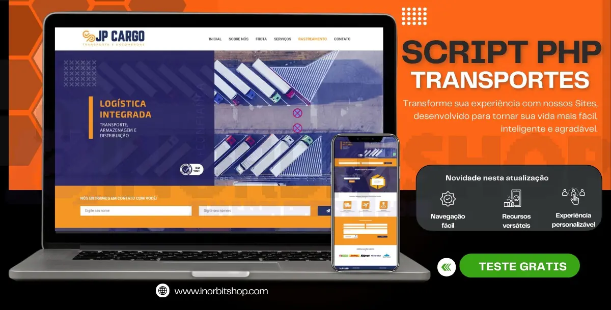 PHP SCRIPT TRANSPORTES | COM PAINEL ADMINISTRADOR